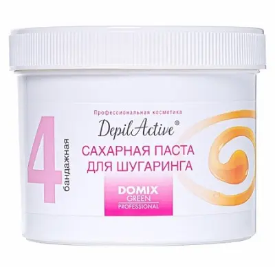 Domix Green Professional паста для депиляции сахарная бандажная DepilActive 650г 
