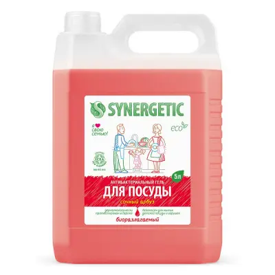 Synergetic гель для мытья посуды сочный арбуз 5 л 
