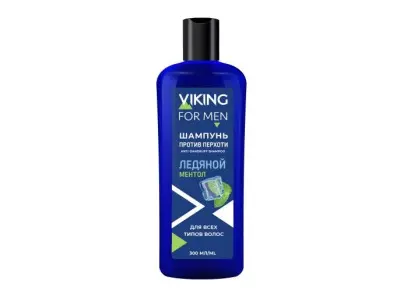 Viking шампунь против перхоти ледяной ментол 300 мл 