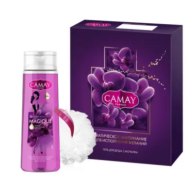 ПН Camay Magique гель для душа 250 мл мочалка шар для тела 