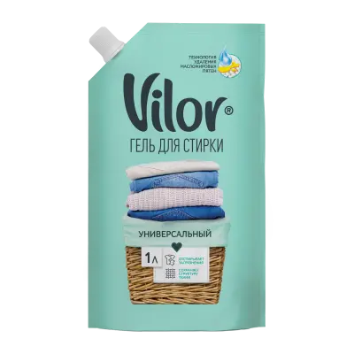 Vilor жидкое ср-во для стирки универсал 1 л дой пак 