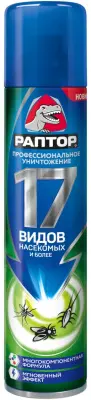РАПТОР Аэрозоль универсальный от насекомых, 275 мл 