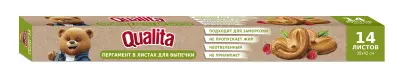 Qualita пергамент для выпечки 6 м 38 см в коробке 