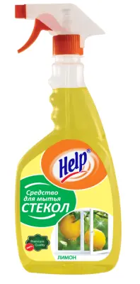Help средство для мытья стёкол лимон с курком 0,75 л 