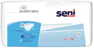 Подгузники BELLA SUPER SENI AIR Extra Large 30шт 