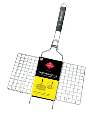 FORESTER Решетка-гриль для стейков, съемная ручка 22х44см (12)V 