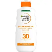 Garnier Ambre Solaire солнцезащитное молочко для лица и тела с маслом ши увлажнение 24 ч водостойкое spf 30 200 мл